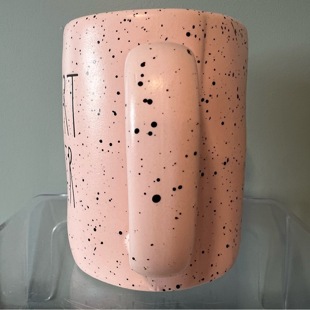 Rae Dunn Artisan Collection Speckled Pink Eggspert Hunter Mug Coffee Cup. 16 oz. - Picture 7 of 9